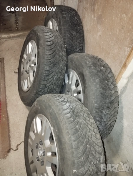 Гуми  Nexen 215/70/R16 M+S с железни джанти, снимка 1