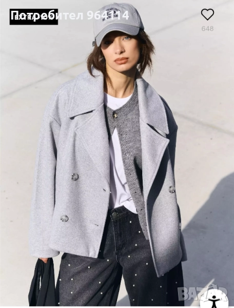 Есенно палто oversize , снимка 1