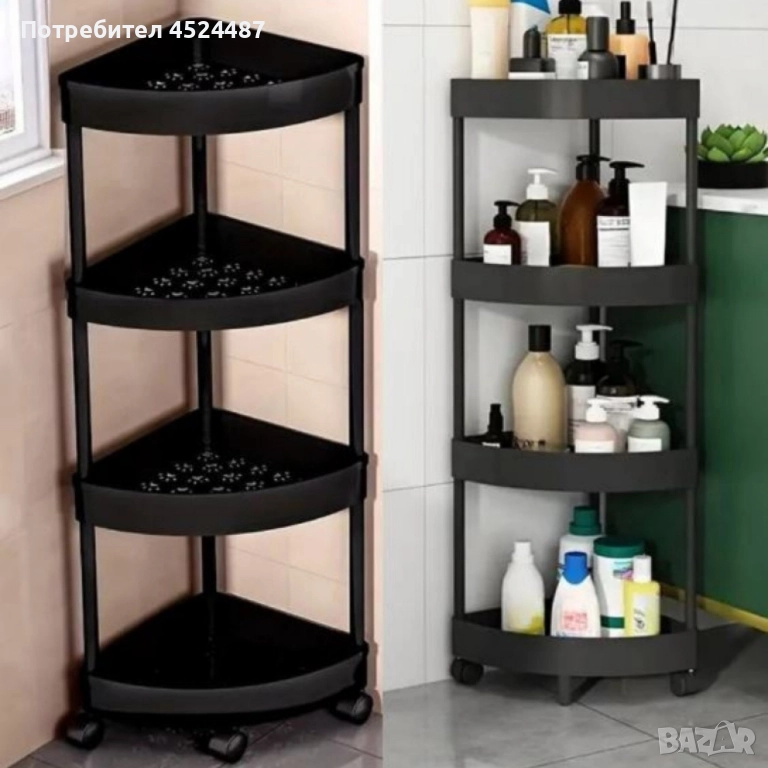 Ъглова въртяща се поставка Corner Storage Rack – максимално използване , снимка 1