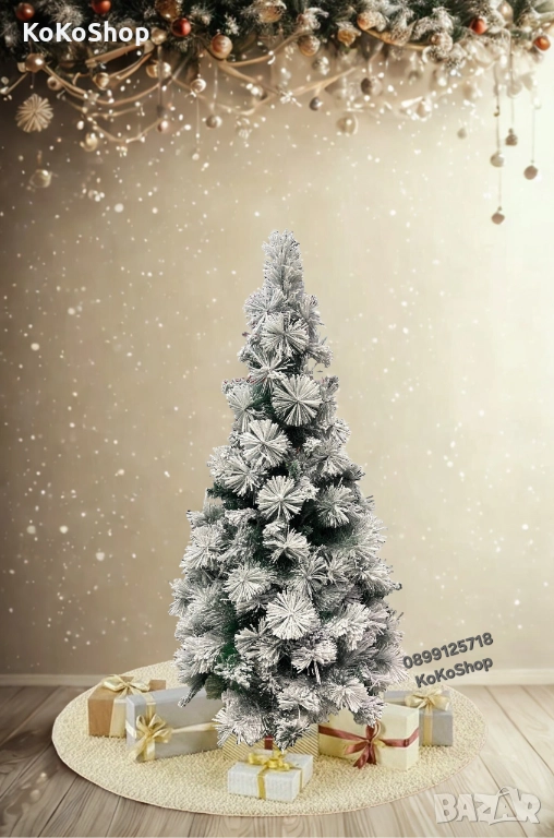 Елха/луксозна заснежена елха/луксозна елха/Коледна елха, снимка 1