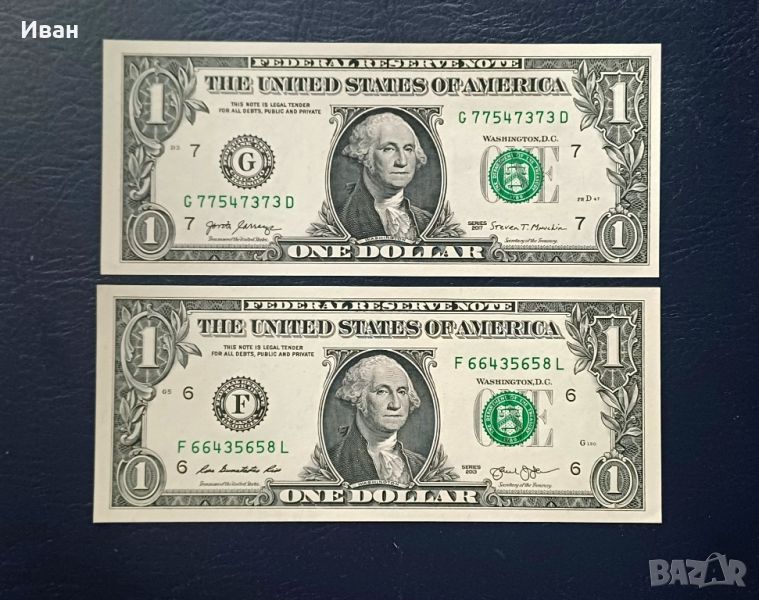 1 USA долар нециркулирал., снимка 1