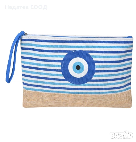 Летен несесер за тоалетни принадлежности, Син, 29x21 см., снимка 1