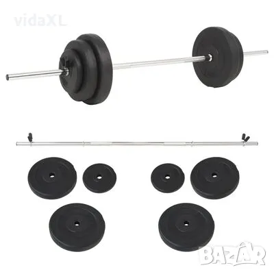 vidaXL Комплект щанги, 30 кг(SKU:91398), снимка 1