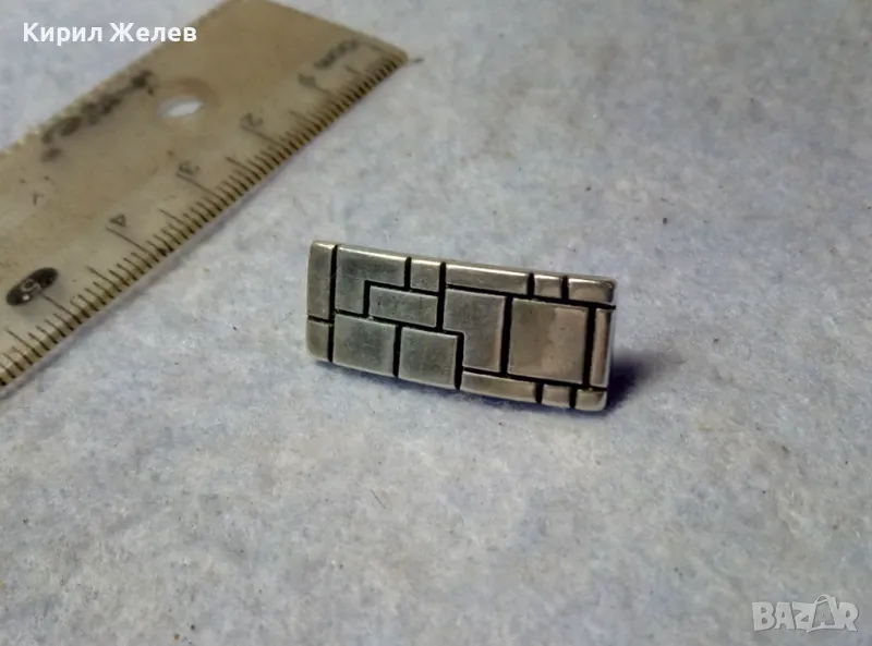 СТИЛНО ФЕШЪН АРТ ОРНАМЕНТИРАНА СРЕБЪРНА ОБЕЦА СРЕБРО 925 ДИЗАЙНЕРСКА ИЗРАБОТКА 49863, снимка 1