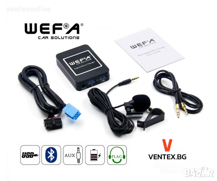  WEFA Дигитален Чейнджър за Citroen от 2001 до 2005 година + Bluetooth USB AUX Блутут Ситроен, снимка 1