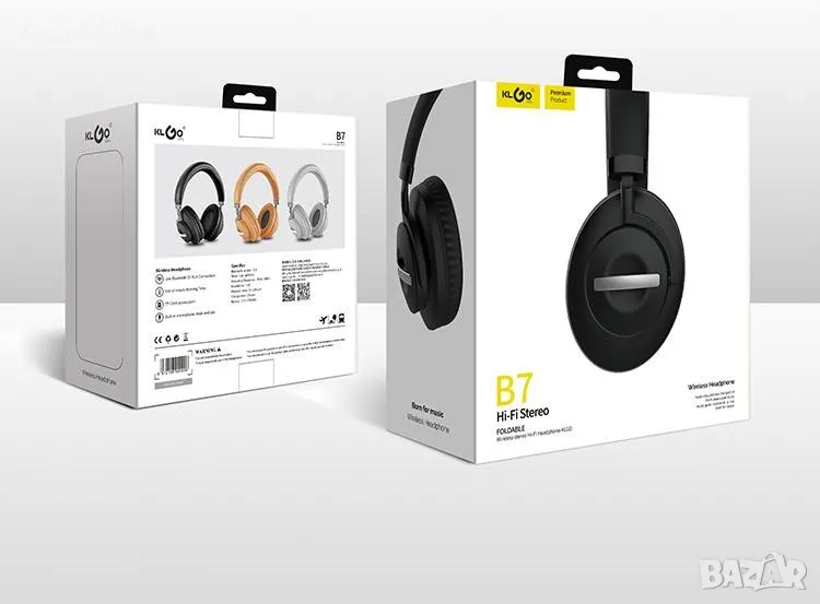 Безжични слушалки Bluetooth Wireless Headphones KLGO B7, снимка 1