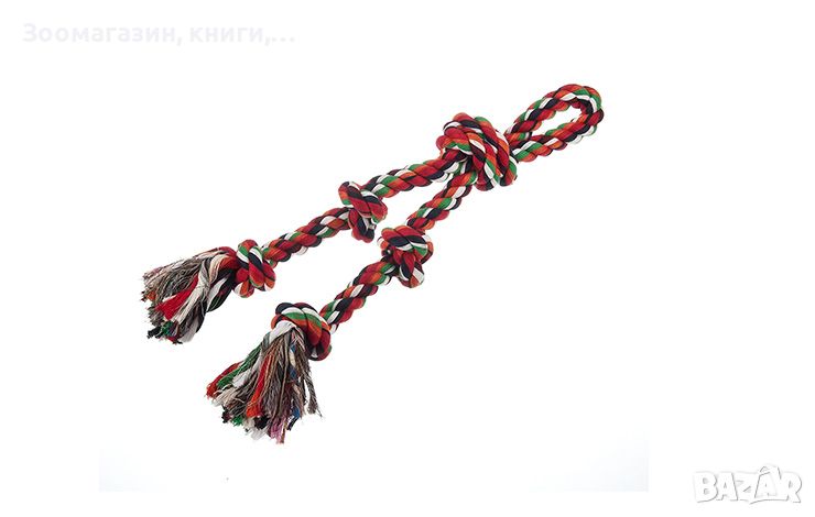 Играчка за куче въже с 5 възела PET INTEREST Cotton Rope Toy 5 Knots 4005-3, снимка 1