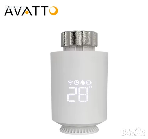 Tuya Zigbee Умен Термостат за радиатор TRV, снимка 1