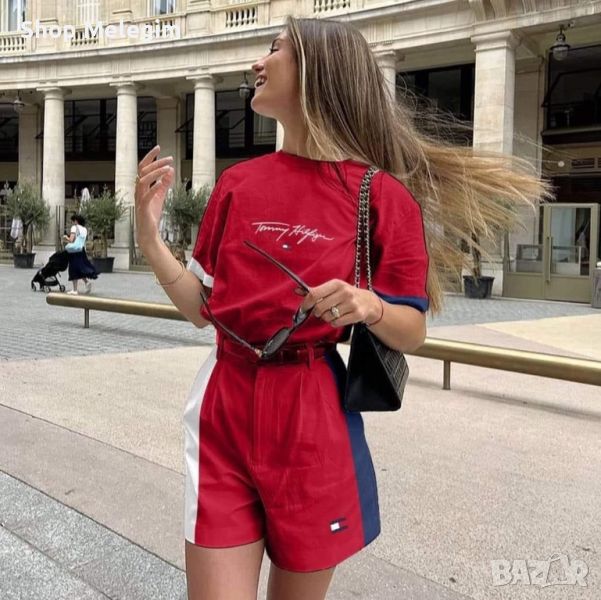 Дамски екип Tommy Hilfiger Реплика ААА+  червеноо, снимка 1