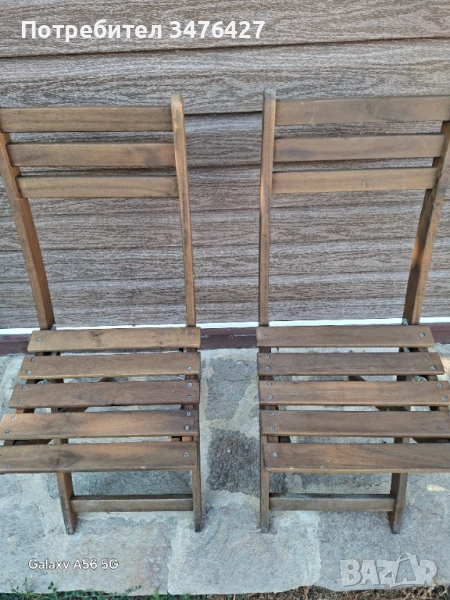 Сгъваеми столове 6 бр, снимка 1