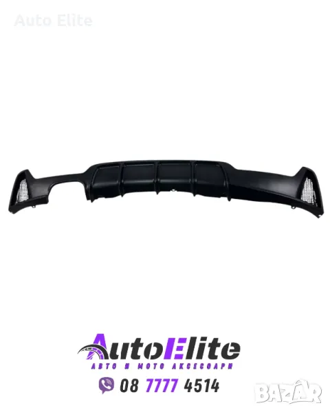 Дифузер за задна броня за BMW F32 - M-Perfomance единичен за двоен накрайник 00--, снимка 1