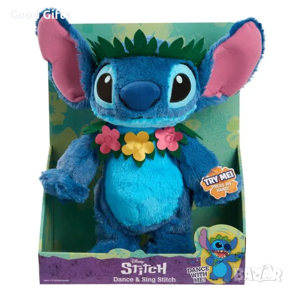 Интерактивен плюшен Стич- песни и танци Aloha 38 см щура радост, снимка 1