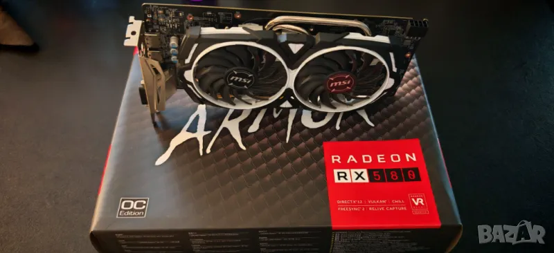 Продавам Перфектна Видео Карта MSI Armor RX 580 8Gb Неразличима от Нова, снимка 1