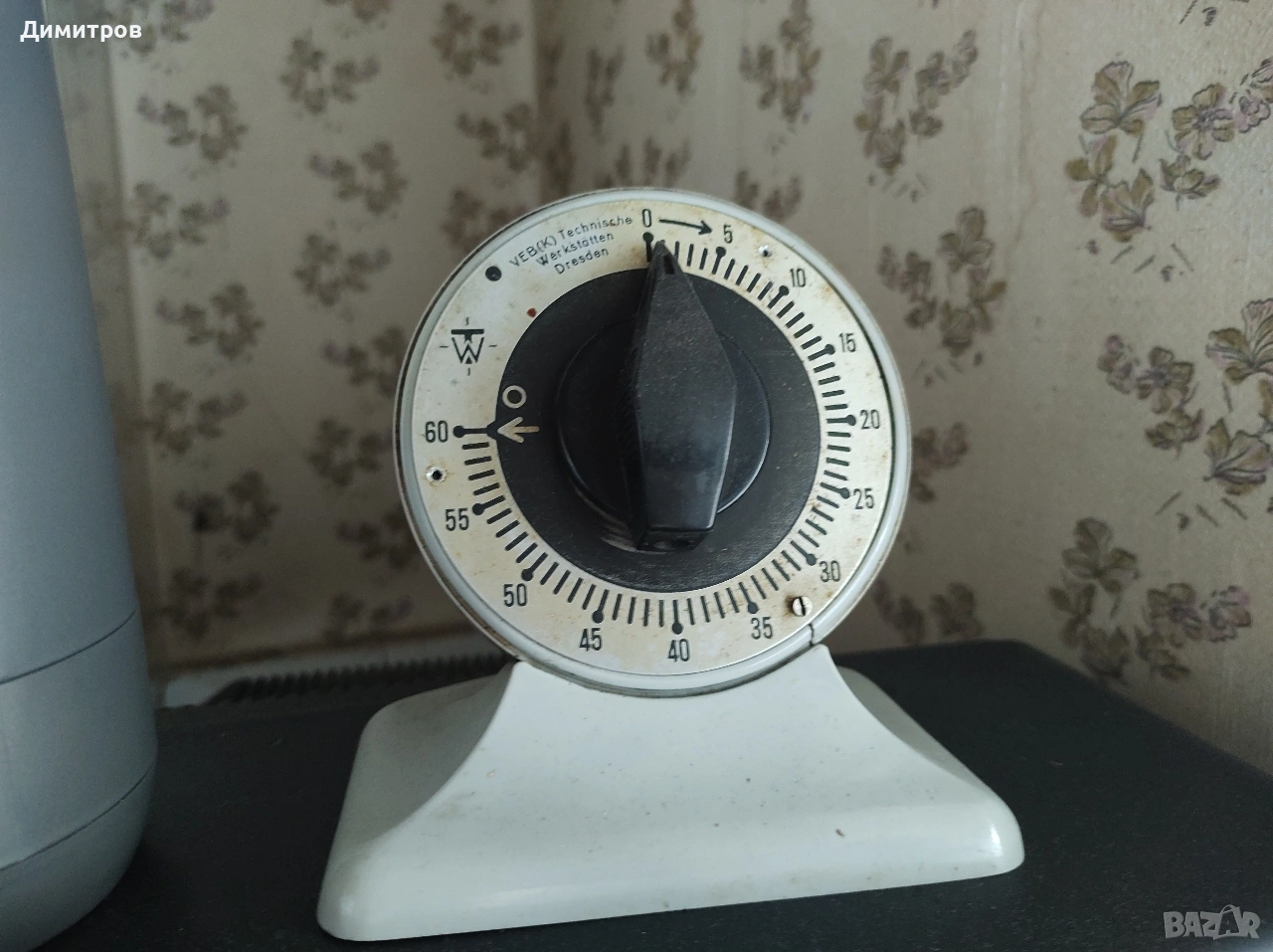 Механичен таймер от ГДР (преди 1989), снимка 1