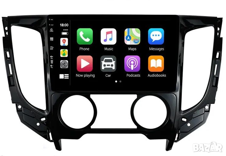 Мултимедия, за Mitsubishi Triton L200 2015-2020, Двоен дин, Навигация, Андроид, плеър, Android, снимка 1