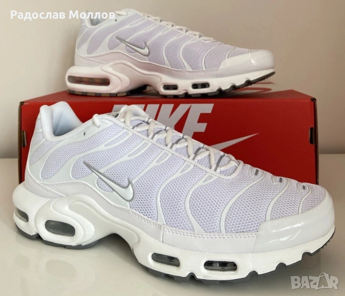 CLASSIC Nike Air Max TN Plus Triple White (от/до 36-46 номер), снимка 1