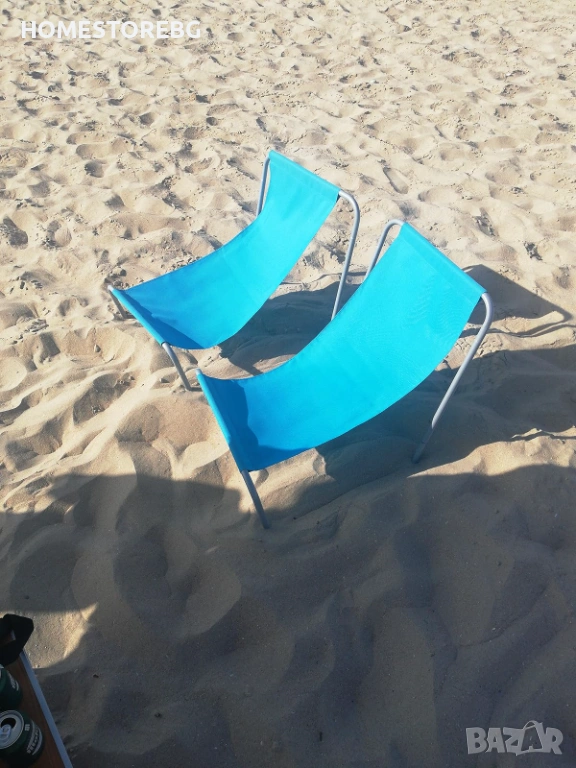 Градински сгъваем туристически стол – преносим плажен стол с чанта , снимка 1