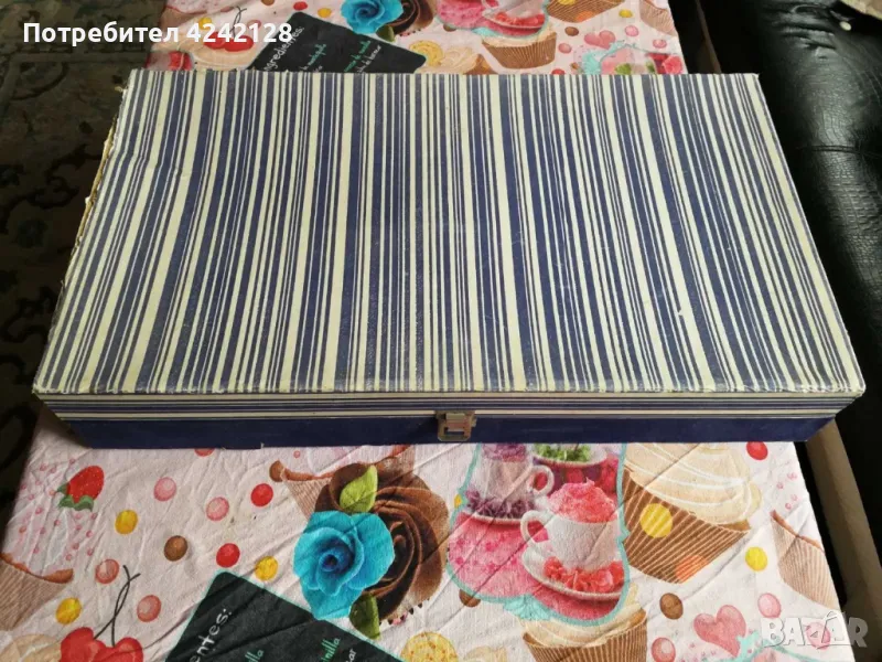 Италиански посребрен порцеланов сервиз от 70те , снимка 1