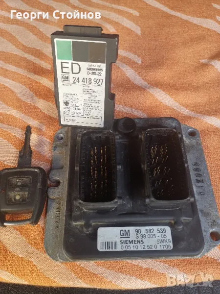 Компютър ECU Siemens за Опел Зафира А Астра Г 1.8 116 Автоматик код X18XE1 бензин, снимка 1