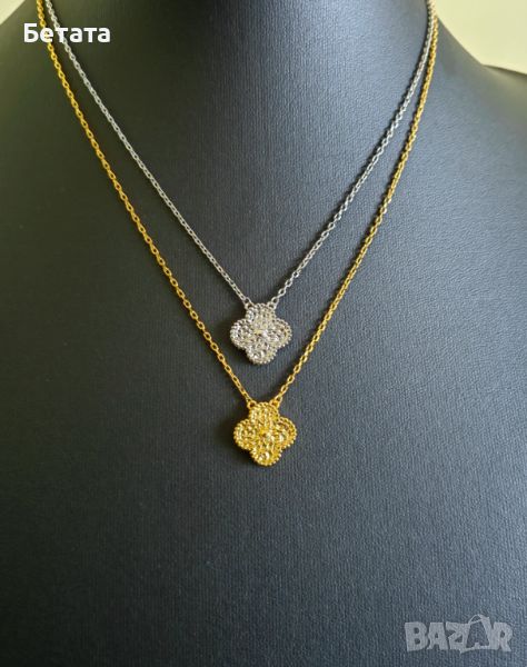 Дамско колие със златна детелина Ван Клееф VCA Van Cleef & Aparels, снимка 1