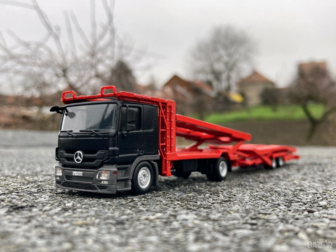 Mercedes Actros 1836 MP3 Kassbohrer Herpa 1:87, снимка 1