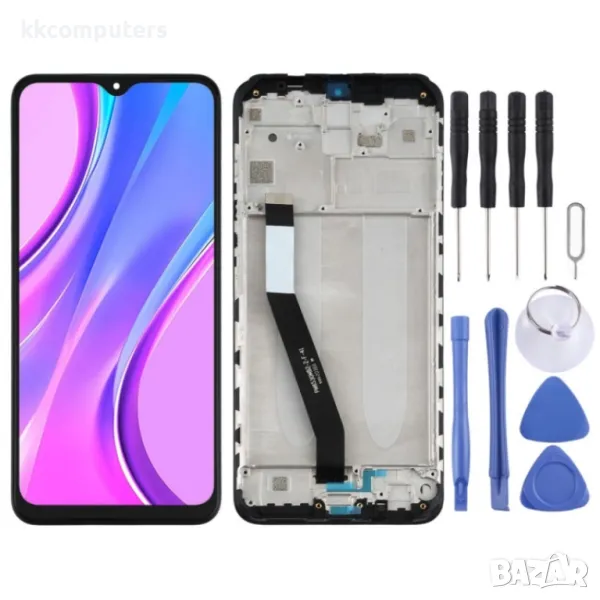 LCD Дисплей и Тъч Скрийн с Рамка за Xiaomi Redmi 9 M2004J19G M2004J19C, снимка 1