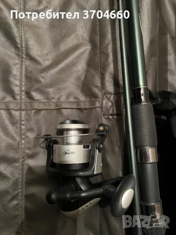 Комплект 3 пръчки 1 макара и калъф с три отделения, снимка 4 - Въдици - 49643046