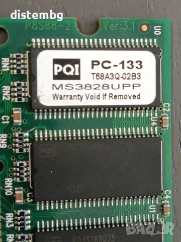 RAM памет  PQI MS3828UPP 128 MB PC-133, снимка 2 - RAM памет - 51367940