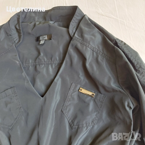 Черна шушлякова рокля Alessa, р-р S, снимка 6 - Рокли - 52233186