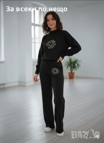 Дамски Комплект Плетиво - Налични Различни Цветове Код S212, снимка 3 - Комплекти - 52419328