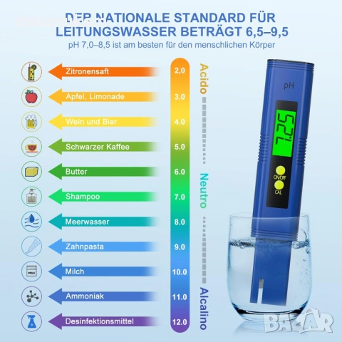Дигитален pH метър 4-в-1 – pH/TDS/EC/ Температура, снимка 2 - Друга електроника - 53333507