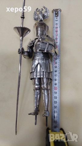 Много рядка фигура- скулптура от солидно сребро 800,края на 19век Ръчна работа., снимка 2 - Антикварни и старинни предмети - 52217344