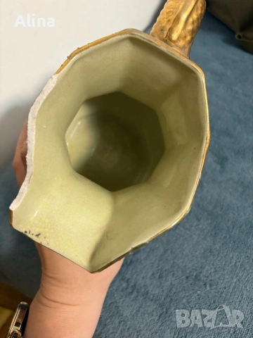 Vintage Satsuma декоративна кана – ръчно рисувана, Япония, снимка 6 - Декорация за дома - 54084611