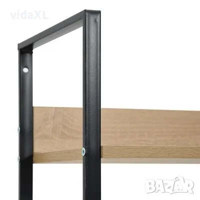 vidaXL Библиотека с 3 рафта, дъб, 60x27,6x90,5 см, инженерно дърво（SKU:288219）, снимка 4 - Други - 48651713