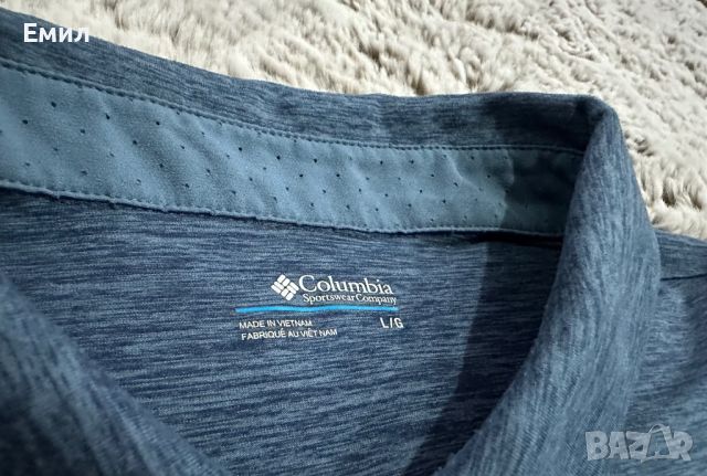 Мъжка тениска Columbia Tech Trail Polo Shirt, Размер L-XL, снимка 4 - Тениски - 46434936