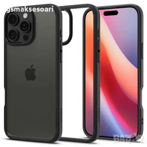 Apple iPhone 16 Pro Max - Удароустойчив Кейс Spigen Ultra Hybrid, снимка 1 - Калъфи, кейсове - 47451832