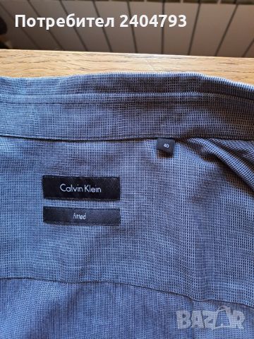 Мъжка риза, нова, марка Calvin Klein, снимка 5 - Ризи - 46228046