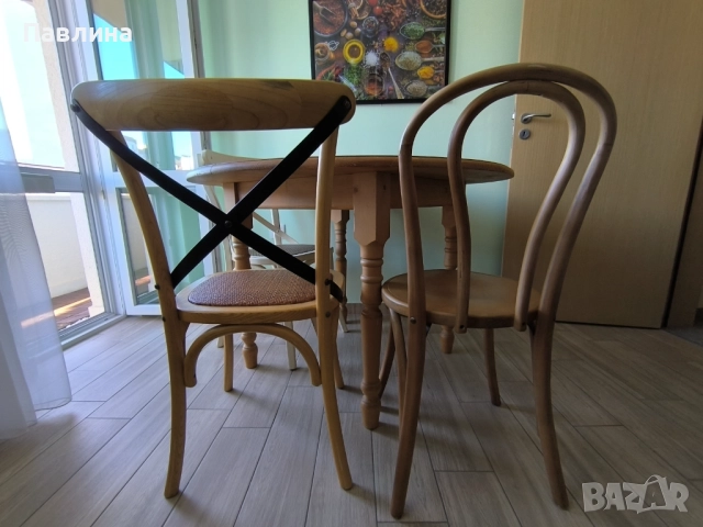 Трапезна маса с 4 стола, снимка 9 - Маси - 52264525