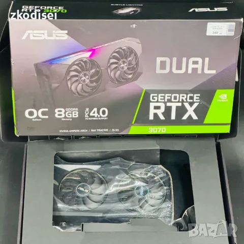 Видео карта ASUS - RTX3070, снимка 1 - Видеокарти - 47231771