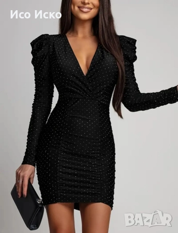 Дамска модерна рокля , снимка 4 - Рокли - 52958354