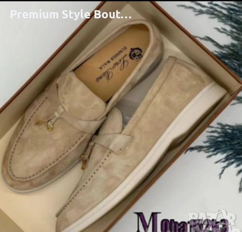 мокасини от естествен велур loro piana , снимка 2 - Дамски ежедневни обувки - 53704243