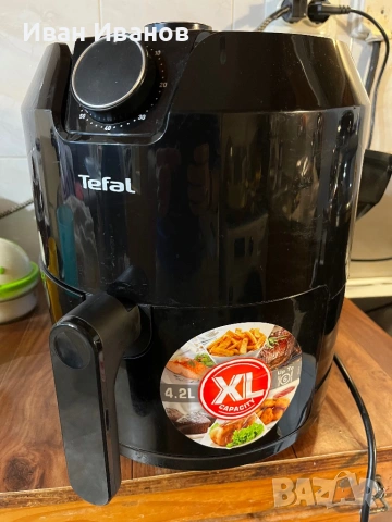 Tefal фритюрник Airfryer 4.2l използван, снимка 3 - Фритюрници - 53079639