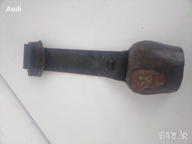 Голям чан хлопка звънец с кожена каишка, снимка 8 - Антикварни и старинни предмети - 52792070