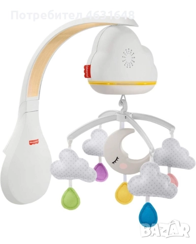 Музикална въртележка за кошара Fisher Price, снимка 3 - Музикални играчки - 52455535