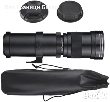Нов 420-800mm супер телеобектив ръчен фокус за Canon EOS + ED стъкло, снимка 6 - Обективи и филтри - 53738930