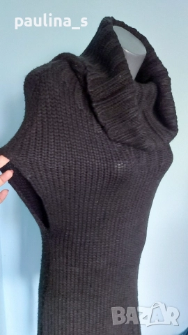 Два различни броя / Ефектна черна рокля тип туника "Object" и "Gina Tricot" / вълна / унисайз, снимка 18 - Рокли - 16790475