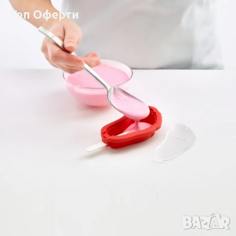 Комплект форми за сладолед на клечка Lekue 4 броя, забавни форми, снимка 8 - Форми - 50587363