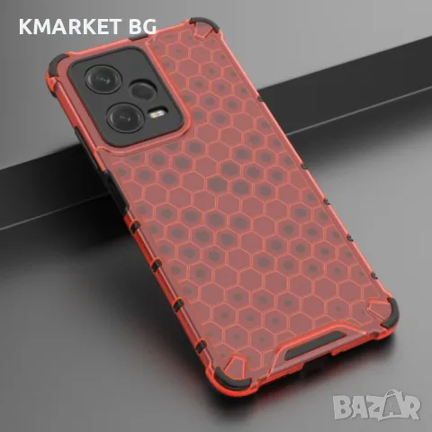 Xiaomi Redmi Note 12 Pro 5G / Poco X5 Pro 5G Силиконов Калъф Honeycomb TPU и Протектор, снимка 4 - Калъфи, кейсове - 48845630