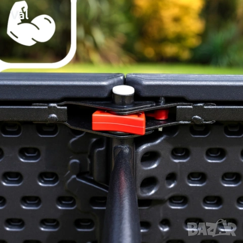 Сгъваема пейка за кетъринг 180 см - здрава и лесна за пренасяне , снимка 3 - Градински мебели, декорация  - 53643510