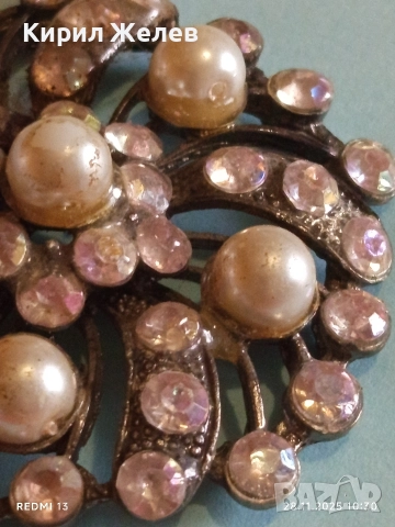 Кристална Арт висулка с перли и розов кварц 52259, снимка 7 - Колиета, медальони, синджири - 52570452